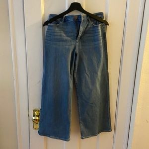 LOFT wide leg crop jeans